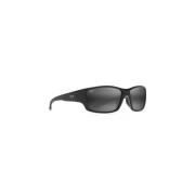 Stijlvolle Zwarte Zonnebril Maui Jim , Black , Unisex