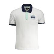 Klassieke katoenen poloshirt voor heren La Martina , White , Heren