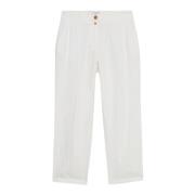 Linnen Broek Oltre , White , Dames