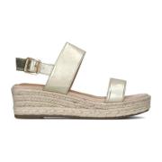 Gouden Espadrilles met Enkelband Lina Locchi , Yellow , Dames