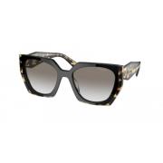 Stijlvolle zonnebril in blauwe tint Prada , Black , Dames