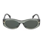 Stijlvolle ovale zonnebril Fendi , Gray , Unisex