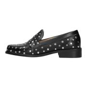 Klassieke zwarte loafers met studs Fabienne Chapot , Black , Dames