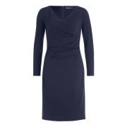 Cocktailjurk met V-hals vera mont , Blue , Dames