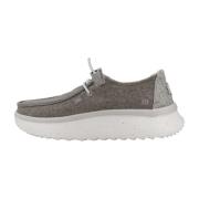 Chambray Veterschoenen voor Vrouwen Hey Dude , Gray , Dames