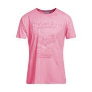 Katoenen Print T-shirt & Top YES ZEE , Pink , Heren