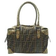 Pre-owned Canvas handbags Fendi Vintage , Brown , Dames