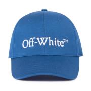 Navy Blauw Logo Geborduurde Pet Off White , Blue , Heren