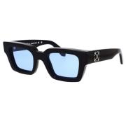 Zwarte zonnebril Oeri126 Virgil model Off White , Black , Unisex