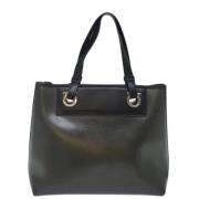 Pre-owned Leather handbags Salvatore Ferragamo Pre-owned , Gray , Dame...