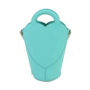 Pre-owned Leather shoulder-bags Tiffany & Co. Pre-owned , Blue , Dames