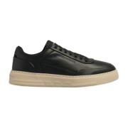 Heren Sneakers met reliëflogo Emporio Armani , Black , Heren