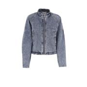 Blauwe Denim Ritsjas Alaïa , Blue , Dames