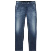 Reguliere Denim Jeans met knoopsluiting Dondup , Blue , Heren