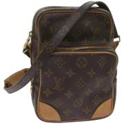 Pre-owned Canvas louis-vuitton-bags Louis Vuitton Vintage , Brown , Da...