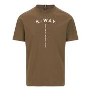 T-Shirts K-Way , Brown , Heren