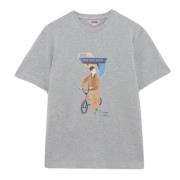 Slowboy Arlington Tee Grey Melange Baracuta , Gray , Heren