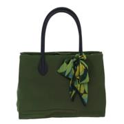 Pre-owned Canvas handbags Miu Miu Pre-owned , Green , Dames