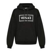 Sweatshirt met logo Versace , Black , Heren