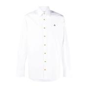 Slim Fit Cotton Ghost Shirt Vivienne Westwood , White , Heren
