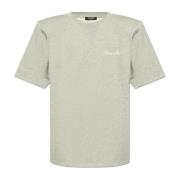 T-shirt met logo Balmain , Gray , Heren