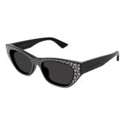 Zonnebril Am0465S Kleur 002 Alexander McQueen , Black , Dames