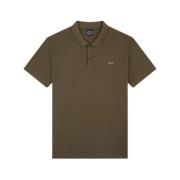 Militaire Stijl Polo Shirt Paul & Shark , Green , Heren