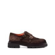 Gesp-Gesloten Monnik Schoenen Santoni , Brown , Heren