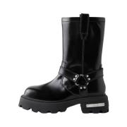 Stijlvolle Leren Schoenen Eytys , Black , Dames