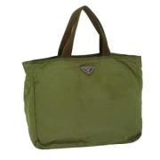 Pre-owned Nylon totes Prada Vintage , Green , Dames