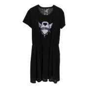 Pre-owned Cotton dresses Moschino Pre-Owned , Black , Dames