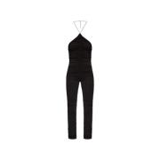 Draped jumpsuit The Attico , Black , Dames