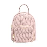 Pre-owned Leather backpacks Miu Miu Pre-owned , Pink , Dames