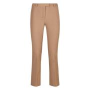 Wijdvallende Katoenmix Broek Max Mara , Brown , Dames