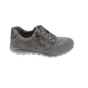 Flexibele Walking Sneaker met Rollingsoft Technologie Gabor , Gray , D...