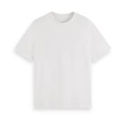 Core Logo T-Shirt Korte Mouw Scotch & Soda , White , Heren