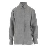 Zachte wollen overhemd met knoopsluiting Jil Sander , Gray , Dames