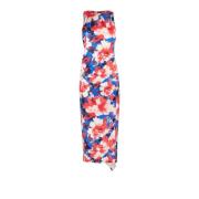 Bloemen Satijnen Jurk Patrizia Pepe , Multicolor , Dames