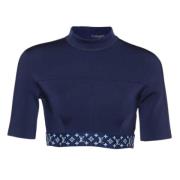 Pre-owned Fabric tops Louis Vuitton Vintage , Blue , Dames