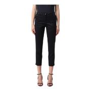 Austin Chino Cropped Broek RRD , Black , Dames