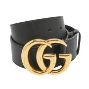 Pre-owned Leather belts Gucci Vintage , Black , Dames