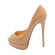 Pre-owned Leather heels Christian Louboutin Pre-owned , Beige , Dames