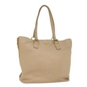 Pre-owned Leather prada-bags Prada Vintage , Beige , Dames