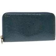 Pre-owned Canvas wallets Dior Vintage , Blue , Dames