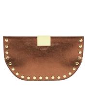 Pre-owned Leather clutches Burberry Vintage , Brown , Dames