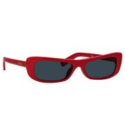 Stijlvolle Zonnebril Capri Model Jacquemus , Red , Unisex