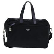 Pre-owned Fabric briefcases Prada Vintage , Black , Unisex