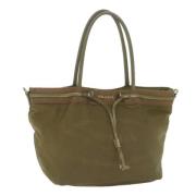 Pre-owned Nylon totes Prada Vintage , Green , Dames