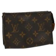 Pre-owned Canvas pouches Louis Vuitton Vintage , Brown , Dames