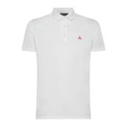 Geborduurd Logo Heren Polo Shirt Peuterey , White , Heren